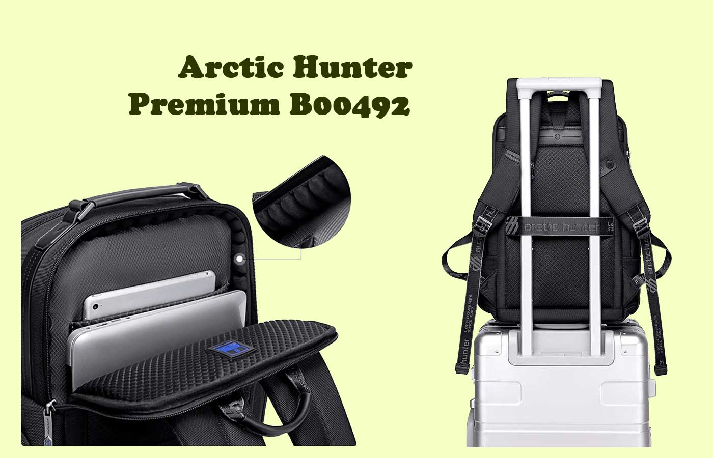 کوله پشتی آرک تیک هانتر مدل Arctic hunter B00492 مناسب لپ تاپ 15.6 اینچی